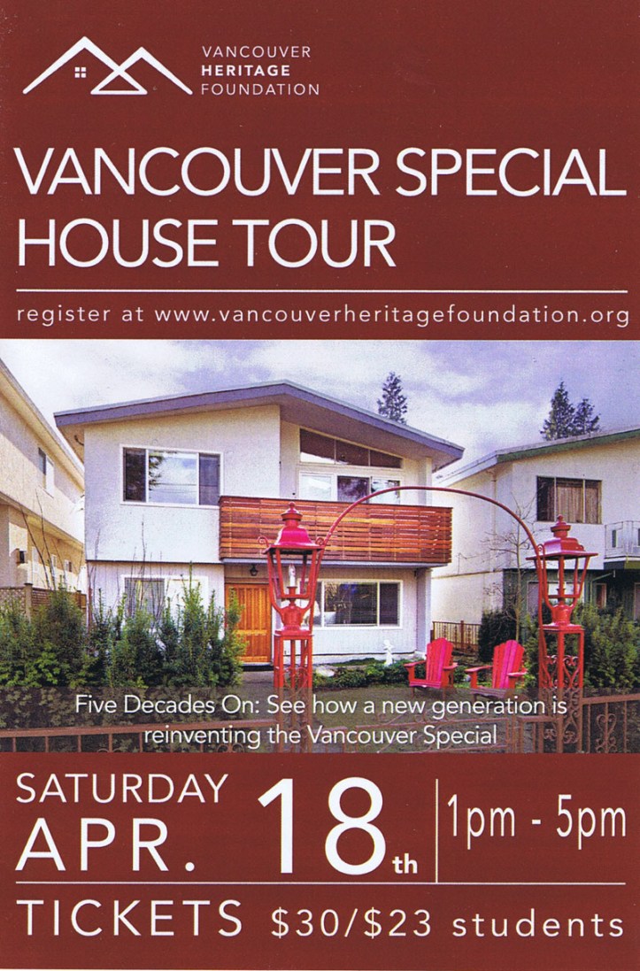 vancouver special tour 2015 - front