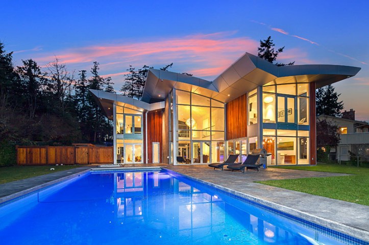 8407 lochside - view from back of property